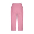 thumbnail image 5 of Hjlmsx Capri Pants for Women High Waist Straight Leg Stretch Pants Summer Work Golf Capris with Pockets, 5 of 7