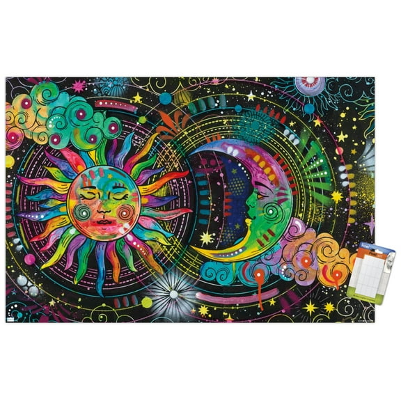 Dean Russo - Sun And Moon Wall Poster, 22.375" x 34"