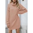 thumbnail image 2 of LAICAIW Robe Chandail Longue Ample à Col Roulé Oversize pour Femmes, 2 of 7