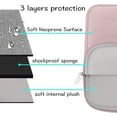 thumbnail image 3 of Mosiso 13.3 inch Laptop Sleeve for MacBook Pro 14 inch M4 M3 M2 M1 Lenovo Dell HP Asus Acer, Protective Neoprene Notebook Bag with Small Case, Baby Pink, 3 of 8