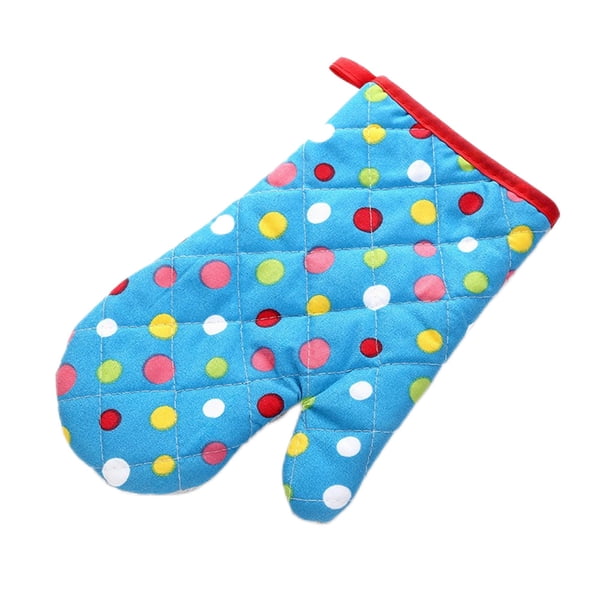 Ounissouiy Manoplas antideslizantes Guantes para horno de microondas Algodón con aislamiento térmico Manoplas para hornear resistentes y Type3 NO3