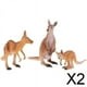thumbnail image 1 of 2x Animales Salvajes Modelo de Acción Juguete Figura de Adornos de Mesa para El Hogar 2 piezas, 1 of 8