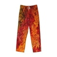 thumbnail image 4 of Balery Men'S Autumn Leaf Pants,Sleepwear Pants,Pajama Pants,Pj Bottoms Drawstring And Pockets-Xx-Large, 4 of 9