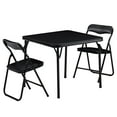 thumbnail image 6 of VECELO Kids 3-Piece Folding Activity Table and 2 Chairs Set, Black, 6 of 8
