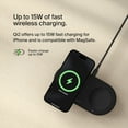 thumbnail image 4 of Belkin 2-in-1 Wireless Charging Pad w/ Qi2 15W + Additional USB-C Port - MagSafe-Compatible iPhone Charger, Charging Station for iPhone 16, iPhone 15, & iPhone 14 Series, AirPods, and More - Black, 4 of 7