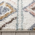 thumbnail image 2 of Well Woven Anetta Multi Ivory Diamonds Medallion Retro Shag Area Rug 9x13 (9'3" x 12'6"), 2 of 9