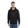 thumbnail image 2 of Lamborghini Men's Logo Large Shield Hooded Sweatshirt Black, 2 of 5