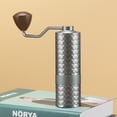 thumbnail image 2 of Molinillo de café Manual mejorado CNC profesional de acero inoxidable diamante ajustable Manual rebaba molienda de granos de café, 2 of 5