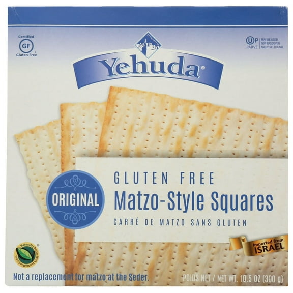 Yehuda Gluten Free Matzo Style Square Crackers, 10.5 oz