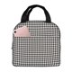 thumbnail image 1 of Balery Houndstooth Black And White Bolsa de Almuerzo Aislada – Caja de Almuerzo con Papel de Aluminio Grueso, Mantiene la Comida Fresca por 4 Horas, 1 of 8