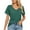 Army Green, variant on yillto Womens V Neck Shirts Basic Short Sleeve Loose Solid Color Summer Soft Comfy Casual Tshirts