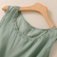 thumbnail image 5 of Womens Cotton Linen Tank Tops V Neck Casual Cami Sleeveless Blouses Basic Shirt Summer Clothes Fashion Outfits, 5 of 5