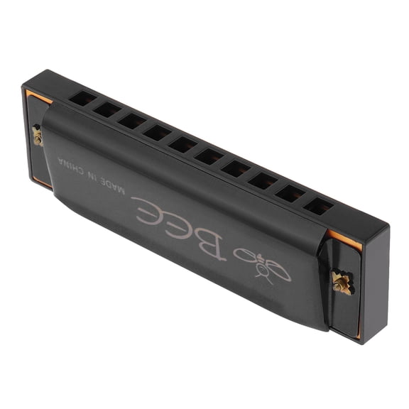 10 Holes Key C Blues Harmonica Mouth Organ Harp for Beginner Students Chromatic Harmonica