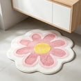 thumbnail image 4 of MMJ Bathroom Rugs Flower Shape Soft Absorbent Antiskid Bath Mat for Bathroom Floor Door 31.5x31.5in, 4 of 6