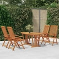 thumbnail image 1 of vidaXL 5 Piece Garden Dining Set Solid Wood Eucalyptus, 1 of 6