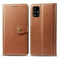 thumbnail image 3 of Wallet Case for Samsung A51 4G Magnetic Clasp Folio Kickstand Premium Leather Case with Hand Strap, [RFID Blocking] Credit Card Slots Shockproof TPU Inner Cover for Samsung Galaxy A51 4G, Brown, 3 of 11