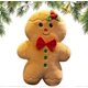 thumbnail image 4 of Soft Gingerbread Man Pillow for Kids, 4 of 4