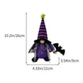 thumbnail image 3 of Halloween Gnome, Handmade Plush Witch Vampire Dolls with Black Witch Cloak Hat , Pumpkin Spider Tomte Elf Ornaments Decoration Set Gifts Scandinavian Home Table Decor Halloween Party Decor, 3 of 6