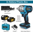 thumbnail image 1 of 1200NM Brushless Cordless Electric Impact Wrench 1/2 Inch High Torque Power Tool,2 Battery, 1 of 7