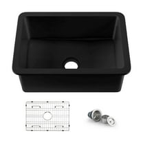 Kibi Pure 27" Fireclay Kitchen Undermount Single Bowl  Sink - Matte Black