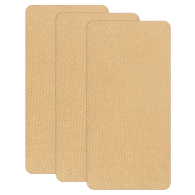 Uxcell 3-Pack Parches de Reparación de Poliéster, 7.9 x 3.9" Parches de Reparación de Tela Autoadhesivos para Sofás, Camello