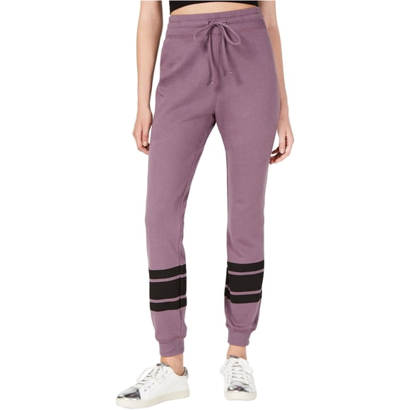 Material Girl - Pantalones jogger atléticos con cordón para mujer, morado, pequeño