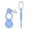Blue, variant on Silicone Sport Kettle Buckle Outdoor Carabiner Water Bottle Holder Towel Hook Clip Backpack Hanger Hiking Cycling Tool