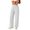 White, variant on Women High Waist Wide Leg Sweatpants JIANLAI Elastic Soft Knit Loose Trousers With Side Pockets For Yoga Travel Daily Streetwear
