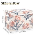 thumbnail image 3 of BZSMCE Storage Bin Cube Organizer Basket with Flip-Top Lid Serene Blossom Silhouette Printed, 3 of 7