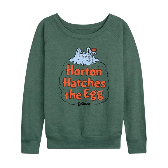 Dr. Seuss - Horton Hatches the Egg - Cloud - Easter - Women's Lightweight French Terry Long Sleeve Shirt