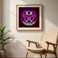 thumbnail image 6 of Frown Clown - Digital Art Psychedelic Surrealism Abstract Modern Art Geometric Pattern Pop Art Unframed Wall Art Print 24 x 24 inches, 6 of 9