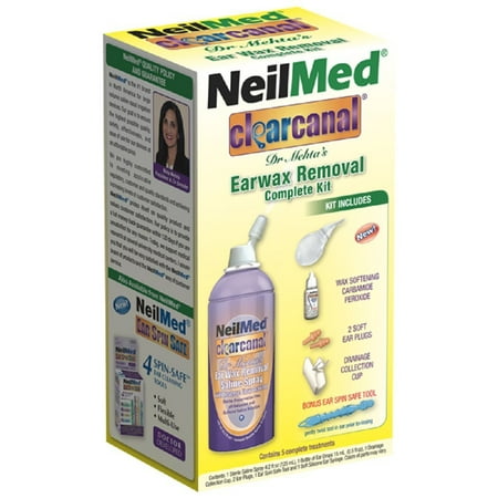 3 Pack NeilMed Clearcanal Ear Wax Removal Complete Kit 2.5oz each