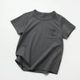 thumbnail image 5 of Gerichy Boys Tshirts Boys T Shirts Kids Short Sleeve Pocket Shirt Crewneck Summer Basic Tee Tops 2 To12 Years, 5 of 6