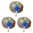 thumbnail image 3 of Sonducket Ramillete no tóxico apto para mascotas, flores hipoalergénicas para gatos y perros, para el ojal del novio, azul Klein Type1 NO1, 3 of 6