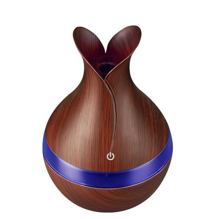 

Clearance! Nomeni Aromatherapy Diffuser 300Ml Led Essential Oil Diffuser Humidifier Aromatherapy Wood Grain Vase Aroma Room Decor
