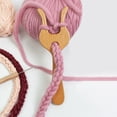 thumbnail image 4 of Dserhfy Wood Knitting Fork with Hook Hand Cut Lucet Cord Braiding Fork DIY Weaving Craft Tool for Crochet Drawstring And Scarves Making, 4 of 7