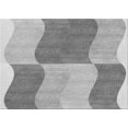 thumbnail image 1 of Ahgly Company Machine Washable Indoor Rectangle Transitional Sonic Silver Gray Area Rugs, 8' x 10', 1 of 7