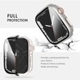 thumbnail image 4 of 6-Pack Cases for Apple Watch 38mm Series 3 2 1 Screen Protector Case, iWatch Protective Face Cover, Tempered Glass Film Hard Bumper, Ultra-Thin Guard 38 mm, 4 of 5