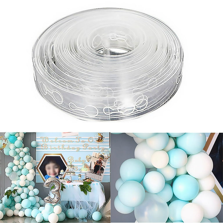 5m Transparent Balloon Irregular Decorating Strip Connect Chain DIY Balloon  Arch Strip Tape Decor Wall Backdrop for Celebration Birthday Party Wedding  Baby Shower Decoration Valentines Day Event & Party Supplies Bridal Room