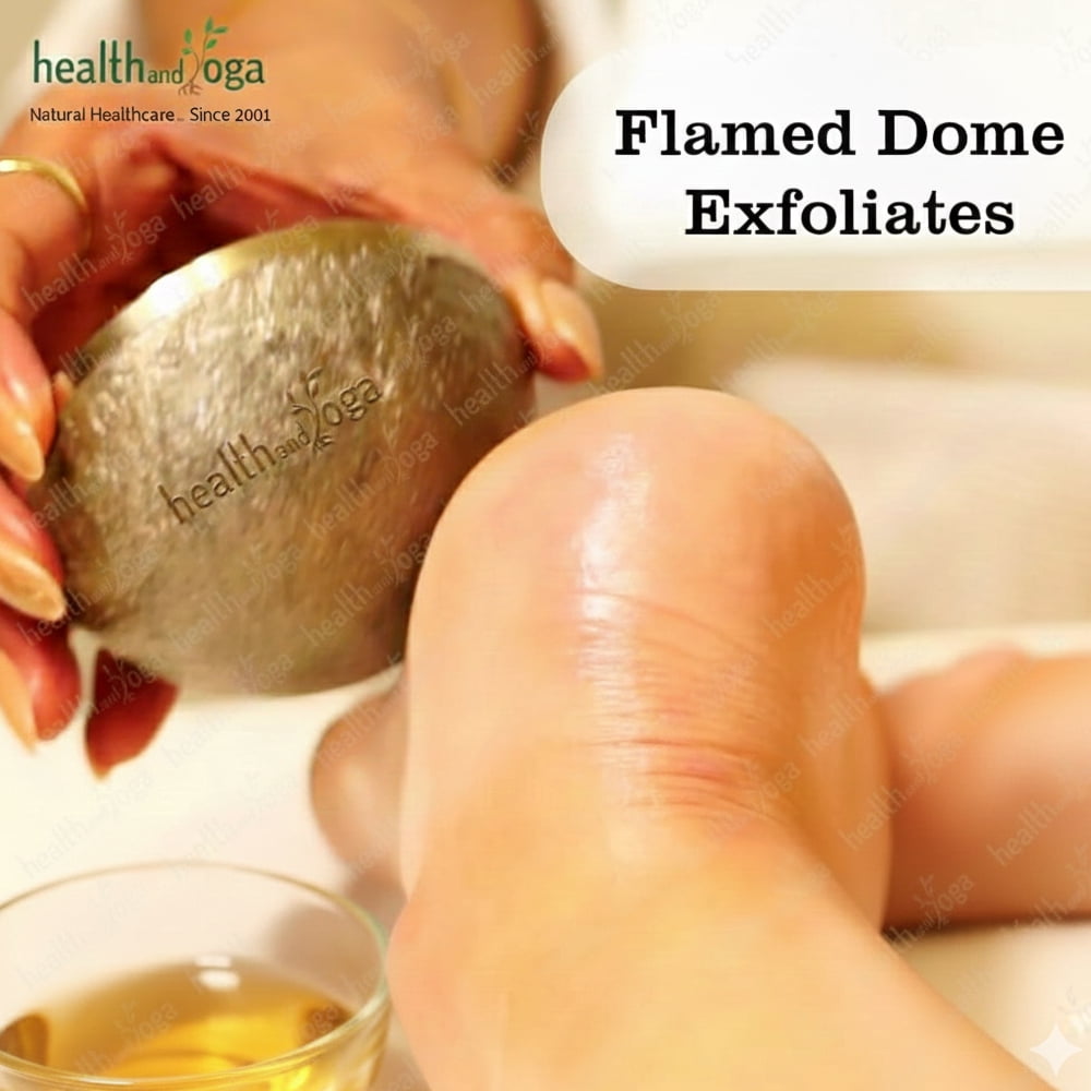 SoulGenie FootEase Bronze Kansa Vatki Cup - Ayurvedic Detox Foot Massager