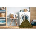 thumbnail image 2 of Ahgly Company Machine Washable Indoor Square Transitional Black Brown Area Rugs, 7' Square, 2 of 7