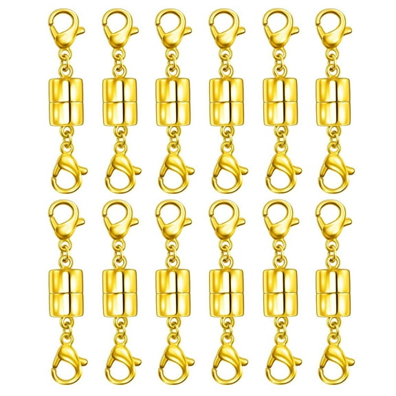 Double Lobster Clasp Magnetic Necklace Clasps and Closures 14K Gold and Silver