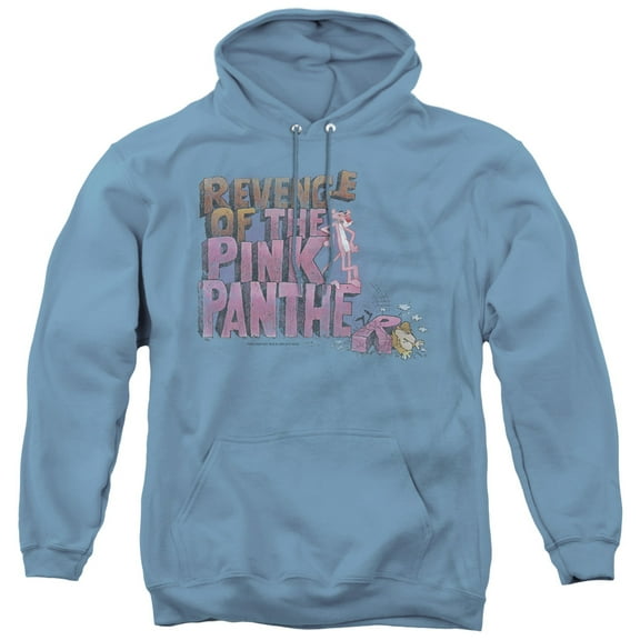 Pink Panther Revenge Adult Pullover Hoodie Sweatshirt Carolina Blue