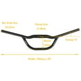 thumbnail image 2 of SATORI FALCON AERO Mountain Bike Bicycle Handlebar 31.8x740mm 15 Degree Sweep, 2 of 2
