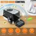 thumbnail image 6 of Stainless Steel Litter Box, XL Top Entry Cat Litter Box with Flip Lid, High Side Large Top Front Dual Exit Enclosed Cat Litter Pan Tray with Litter Scoop and Foot Pedal, Easy Cleaning, Anti-Leakage, 6 of 8