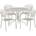 thumbnail image 2 of 35.25RD White Patio Table Set, 2 of 4