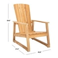 thumbnail image 3 of SAFAVIEH Couture San Juan Brazilian Teak Adirondack Chair, Natural, 3 of 12
