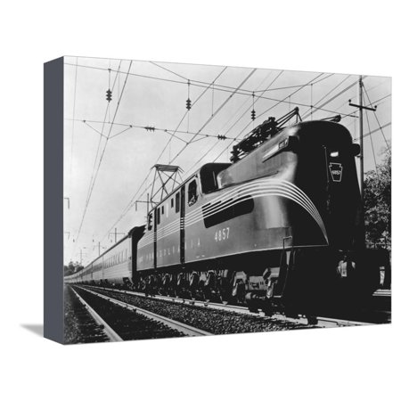 Pennsylvania Electric Locomotive - Pennsylvania Electric Locomotive Stretched Canvas Print Wall Art