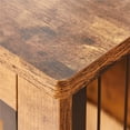 thumbnail image 6 of Yaheetech 40" W Industrial Multi-functional Wooden Dog Crate,Rustic Brown, 6 of 7