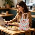 thumbnail image 7 of Insulated Lunch Bag Reusable Hawaii Floral Print Tote Proof Thermal Bag Large Capacity Ideal for Work School Picnics, 7 of 7